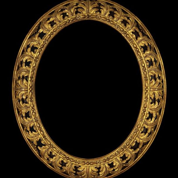 Florentine oval, fine gold 515 – 140 mm